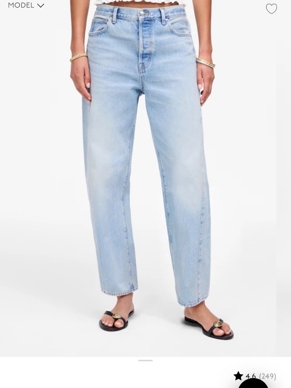 Madewell Barrel-Leg Jeans Size 6
